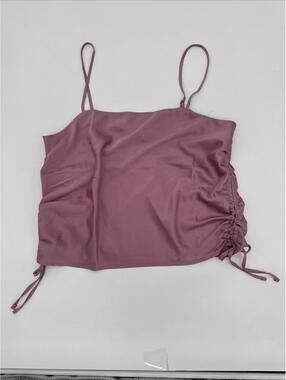 Pink Rose Women's Tank Top Shirt Size Large Pink Cinch Size Adjustable Straps